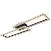 Illuminazione Globo Lighting Mirella Plafoniera LED Nero, 1-Luce, Telecomando, Cambia colore