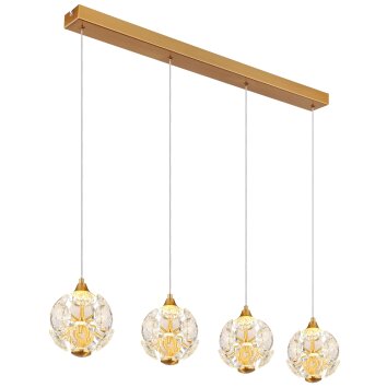 Illuminazione Globo Lighting Virina Lampadario a sospensione LED Oro, 4-Luci