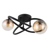 Illuminazione Globo Lighting Tuberius Plafoniera LED Nero, 2-Luci