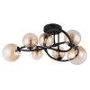 Illuminazione Globo Lighting Tuberius Plafoniera LED Nero, 7-Luci