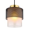 Illuminazione Globo Lighting Olga Lampadario a sospensione Oro, Nero, 1-Luce