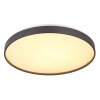 Illuminazione Globo Lighting Eclypse Plafoniera LED Antracite, Bianco, 1-Luce