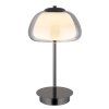 Illuminazione Globo Lighting Avila Lampada da tavolo LED Cromo, Nero, 1-Luce, Telecomando