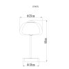 Illuminazione Globo Lighting Avila Lampada da tavolo LED Cromo, Nero, 1-Luce, Telecomando