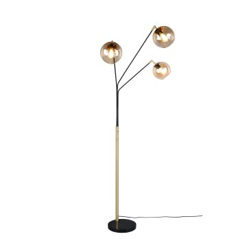 Illuminazione Trio Leuchten Paxton Lampada da terra Nero-Oro, 3-Luci