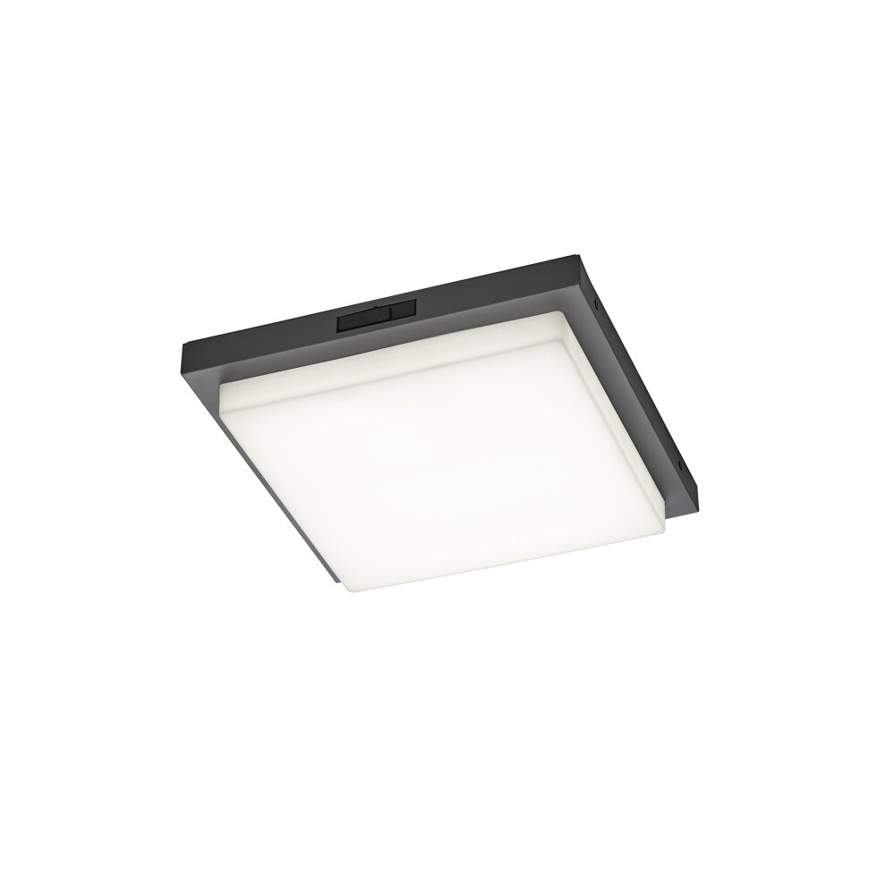 Illuminazione Trio Leuchten BERMEJO Plafoniera LED Antracite, 1-Luce, Sensori di movimento main product photo