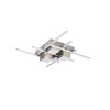 Illuminazione Trio Leuchten Roger Plafoniera LED Nichel opaco, 1-Luce, Telecomando