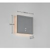 Illuminazione Reality FORTALEZA Applique LED Antracite, 1-Luce, Sensori di movimento