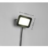 Illuminazione Reality FUNCHAL Applique LED Nero, 1-Luce
