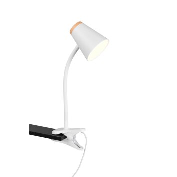 Illuminazione Reality Pongo Lampada con pinza LED Bianco, 1-Luce