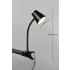 Illuminazione Reality Pongo Lampada con pinza LED Nero, 1-Luce
