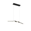 Illuminazione Reality Ginko Lampada a sospensione LED Nero, 1-Luce