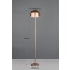 Illuminazione Reality Jeff Lampada da terra LED Marrone, 1-Luce