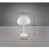 Illuminazione Reality Munoz Lampada da tavolo LED Bianco, 1-Luce