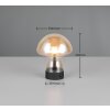 Illuminazione Reality Dooley Lampada da tavolo LED Marrone, Oro, 1-Luce