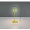 Illuminazione Reality Ortiz Lampada da tavolo LED Verde, 1-Luce