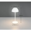 Illuminazione Reality Ortiz Lampada da tavolo LED Bianco, 1-Luce
