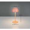 Illuminazione Reality Ortiz Lampada da tavolo LED Arancione, 1-Luce