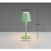 Illuminazione Reality Diaz Lampada da tavolo LED Verde, 1-Luce