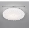 Illuminazione Reality Ataris Plafoniera LED Bianco, 1-Luce, Telecomando