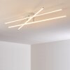 Tornio Plafoniera LED Nichel opaco, Bianco, 3-Luci