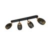 Illuminazione Reality Bidar Faretto da soffitto Nero-Oro, 4-Luci