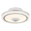 Illuminazione Globo Lighting Shelly Lampada con ventilatore LED Bianco, 1-Luce, Telecomando