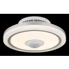 Illuminazione Globo Lighting Shelly Lampada con ventilatore LED Bianco, 1-Luce, Telecomando