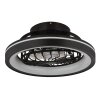 Illuminazione Globo Lighting Deanne Lampada con ventilatore LED Nero, 1-Luce, Telecomando, Cambia colore