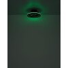 Illuminazione Globo Lighting Deanne Lampada con ventilatore LED Nero, 1-Luce, Telecomando, Cambia colore