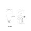 Illuminazione Globo Lighting E27 9 Watt Bianco caldo 850 Lumen