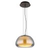 Illuminazione Globo Lighting Avila Lampadario a sospensione LED Cromo, Nero, 1-Luce, Telecomando