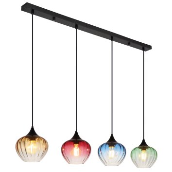 Illuminazione Globo Lighting Sander Lampadario a sospensione Nero, 4-Luci