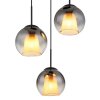 Illuminazione Globo Lighting Barry Lampadario a sospensione Nero, 3-Luci