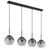 Illuminazione Globo Lighting Barry Lampadario a sospensione Nero, 4-Luci