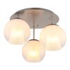 Illuminazione Globo Lighting Barry Plafoniera Cromo, Nichel opaco, 3-Luci