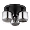 Illuminazione Globo Lighting Xia Plafoniera Nero, 3-Luci