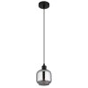 Illuminazione Globo Lighting Xia Lampadario a sospensione Nero, 1-Luce