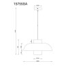 Illuminazione Globo Lighting Lowe Lampadario a sospensione Sabbia, 1-Luce