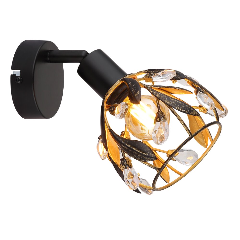 Illuminazione Globo Lighting und Plafoniera, Faretto da soffitto, Applique, Faretto da parete Nero, 1-Luce main product photo