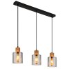 Illuminazione Globo Lighting Aleidis Lampadario a sospensione Marrone scuro, Nero, 3-Luci