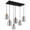 Illuminazione Globo Lighting Aleidis Lampadario a sospensione Marrone scuro, Nero, 6-Luci