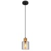 Illuminazione Globo Lighting Aleidis Lampadario a sospensione Marrone scuro, Nero, 1-Luce