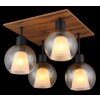 Illuminazione Globo Lighting I Plafoniera Écru, Nero, 4-Luci