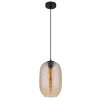 Illuminazione Globo Lighting Jefrey Lampadario a sospensione Nero, 1-Luce
