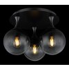 Illuminazione Globo Lighting Dalton Plafoniera Nero, 3-Luci