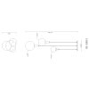 Illuminazione Globo Lighting Dalton Lampadario a sospensione Nero, 3-Luci