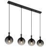 Illuminazione Globo Lighting Dalton Lampadario a sospensione Nero, 4-Luci