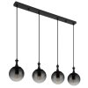 Illuminazione Globo Lighting Dalton Lampadario a sospensione Nero, 4-Luci
