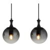Illuminazione Globo Lighting Dalton Lampadario a sospensione Nero, 4-Luci